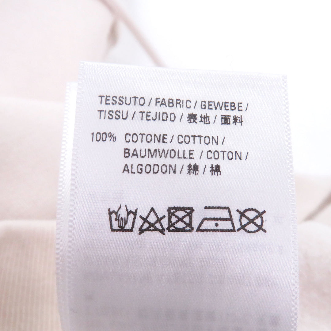 Pristine BALENCIAGA hoodie Logo Print Hoodie Pullover Ivory system