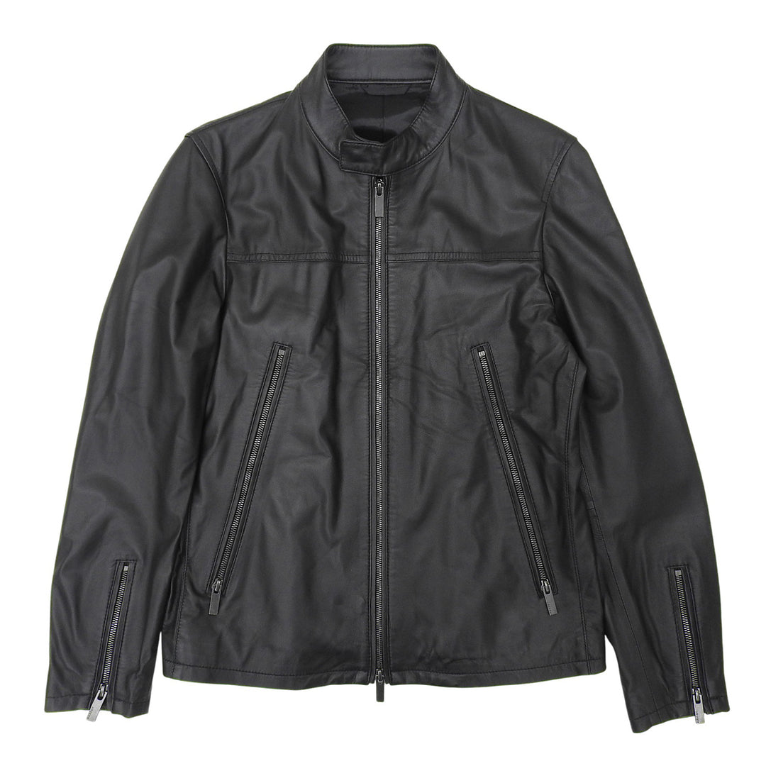 Pristine JOSEPH Leather jacket black Sheep leather mens 44 7052224