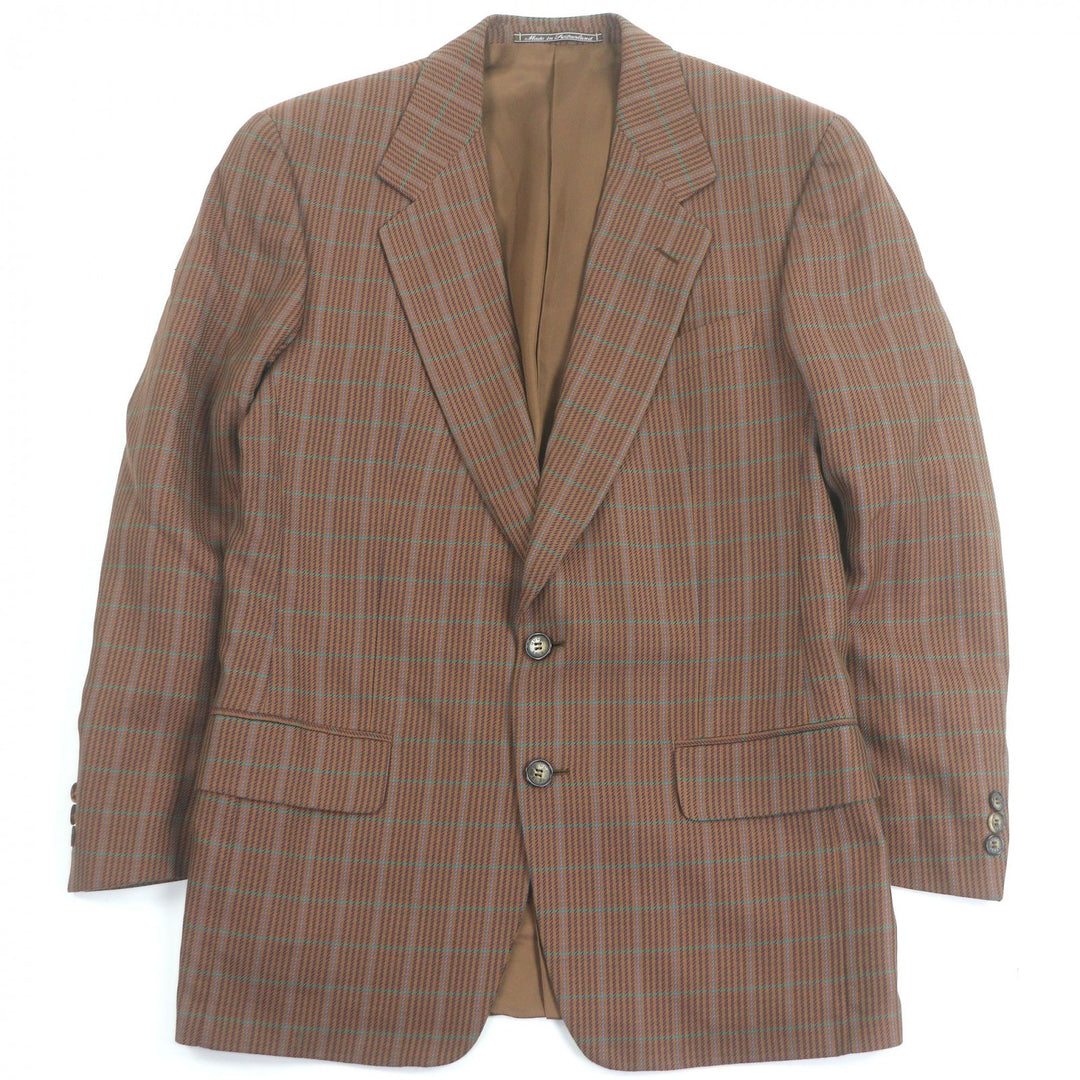 Excellent GUCCI tailored jacket Tom Ford Early Check Pattern Single