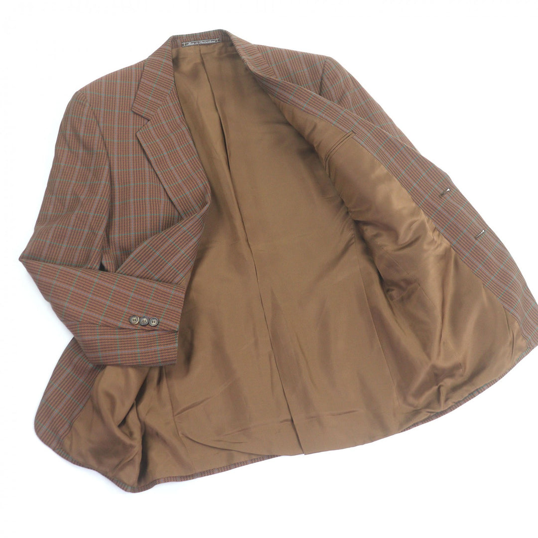 Excellent GUCCI tailored jacket Tom Ford Early Check Pattern Single
