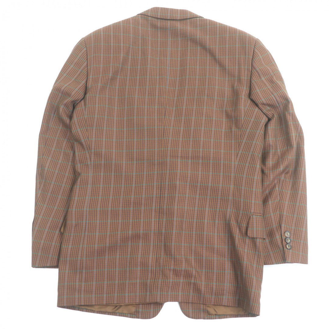 Excellent GUCCI tailored jacket Tom Ford Early Check Pattern Single
