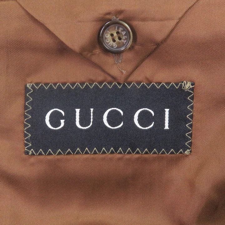 Excellent GUCCI tailored jacket Tom Ford Early Check Pattern Single