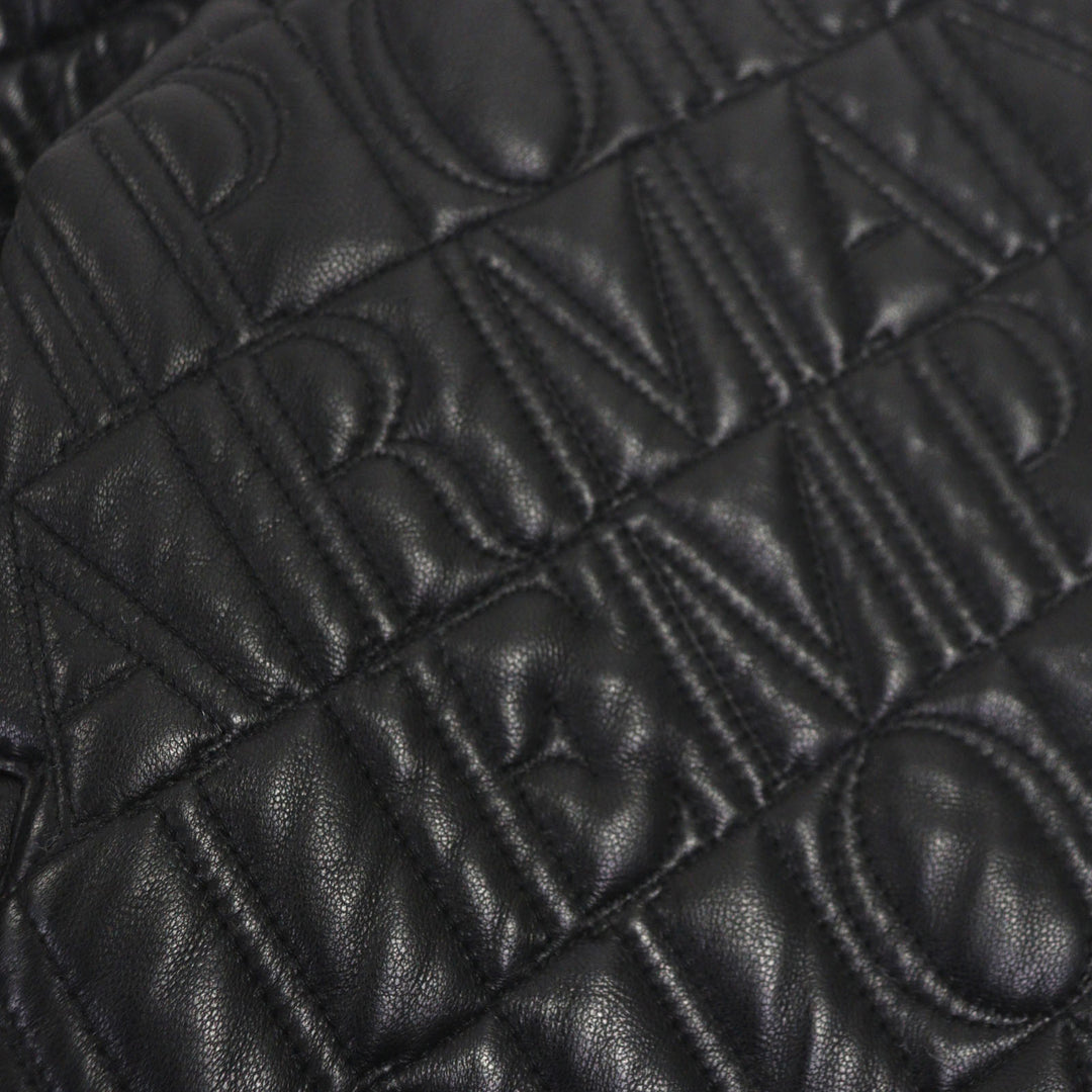 Excellent EMPORIO ARMANI Blouson black Lamb leather mens 44