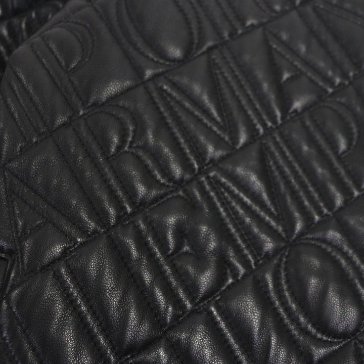 Excellent EMPORIO ARMANI Blouson black Lamb leather mens 44