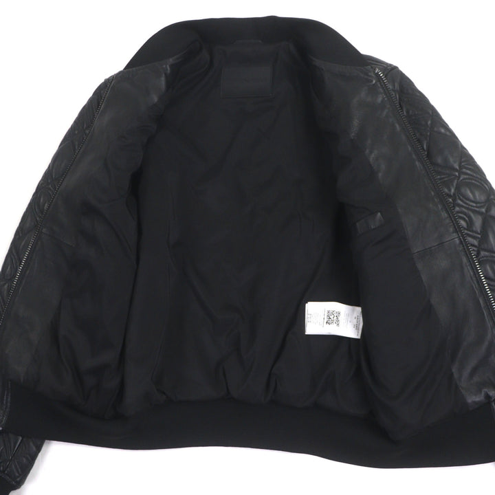 Excellent EMPORIO ARMANI Blouson black Lamb leather mens 44