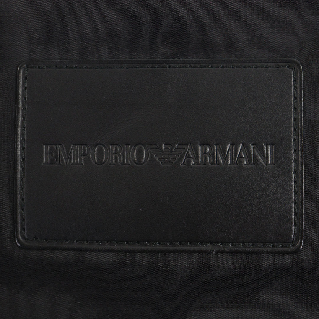 Excellent EMPORIO ARMANI Blouson black Lamb leather mens 44