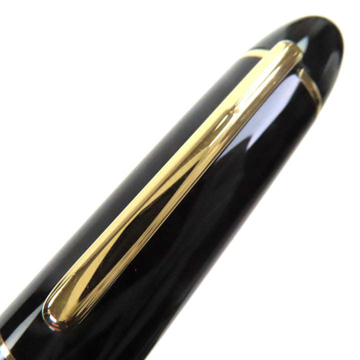 優良 モンブラン 万年筆 マイスターシュテュック 149 ホワイトスター ブラックゴールド 18K メンズ