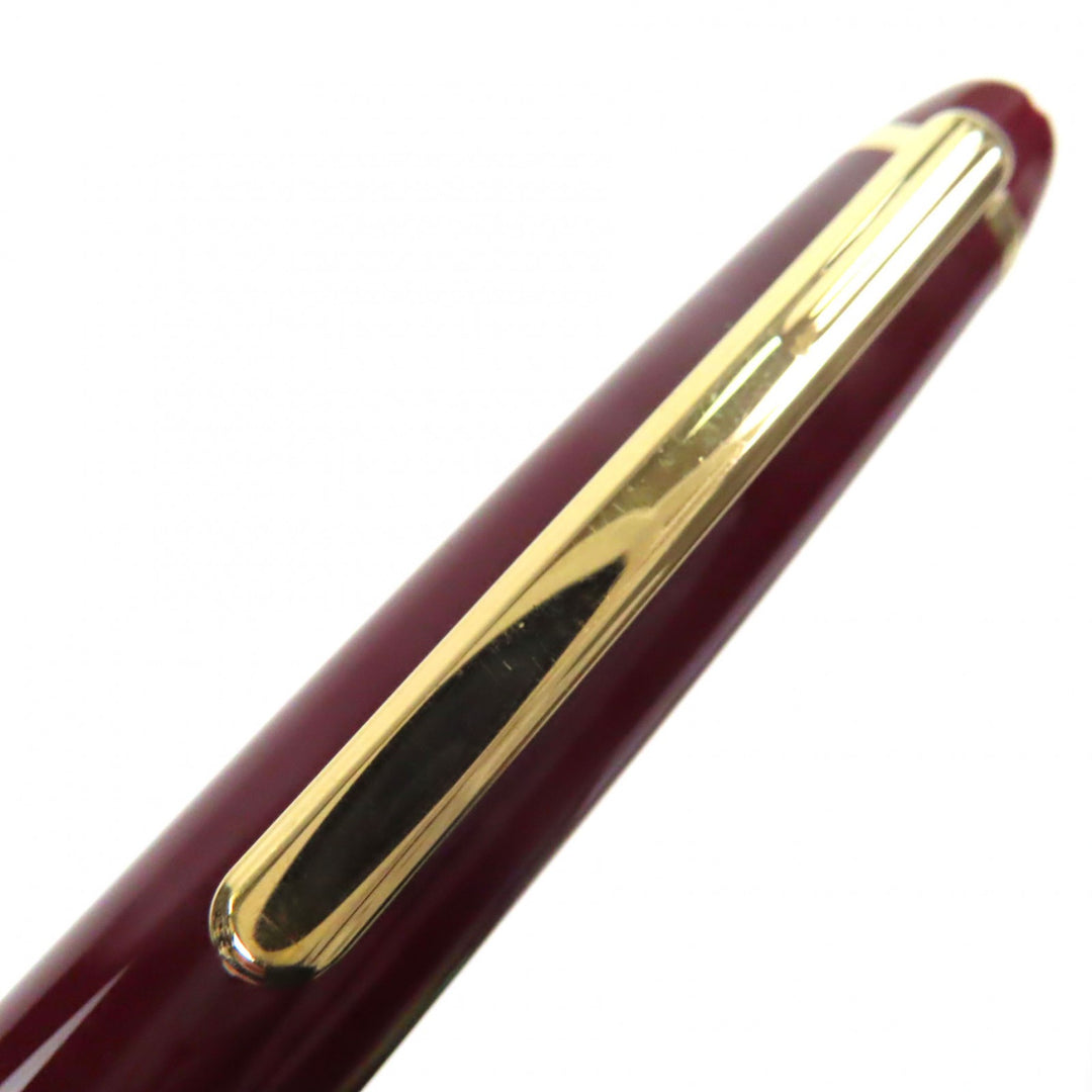 非常に良い モンブラン 万年筆 マイスターシュテュック クラシック ホワイトスター ボルドー 18K
