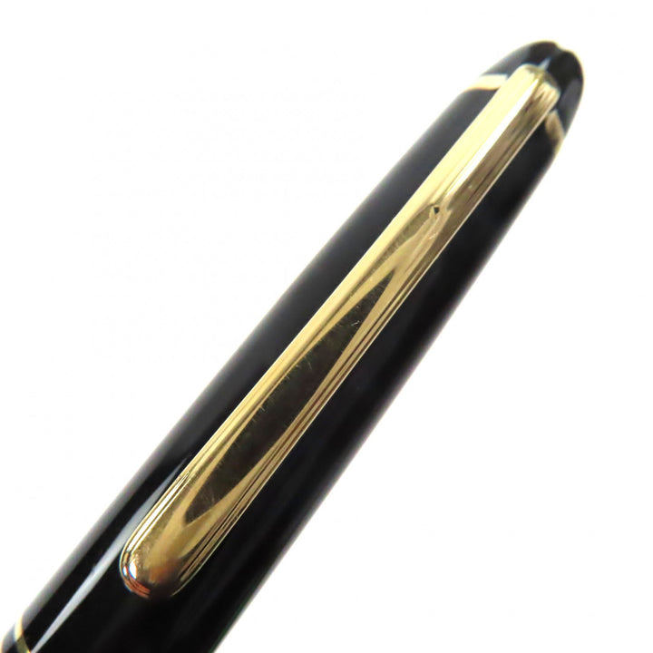 非常に良い モンブラン 万年筆 マイスターシュテュック クラシック ホワイトスター ブラックゴールド 14K