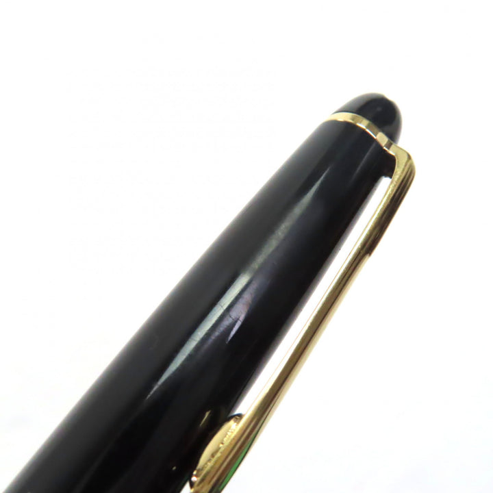 非常に良い モンブラン 万年筆 マイスターシュテュック クラシック ホワイトスター ブラックゴールド 14K