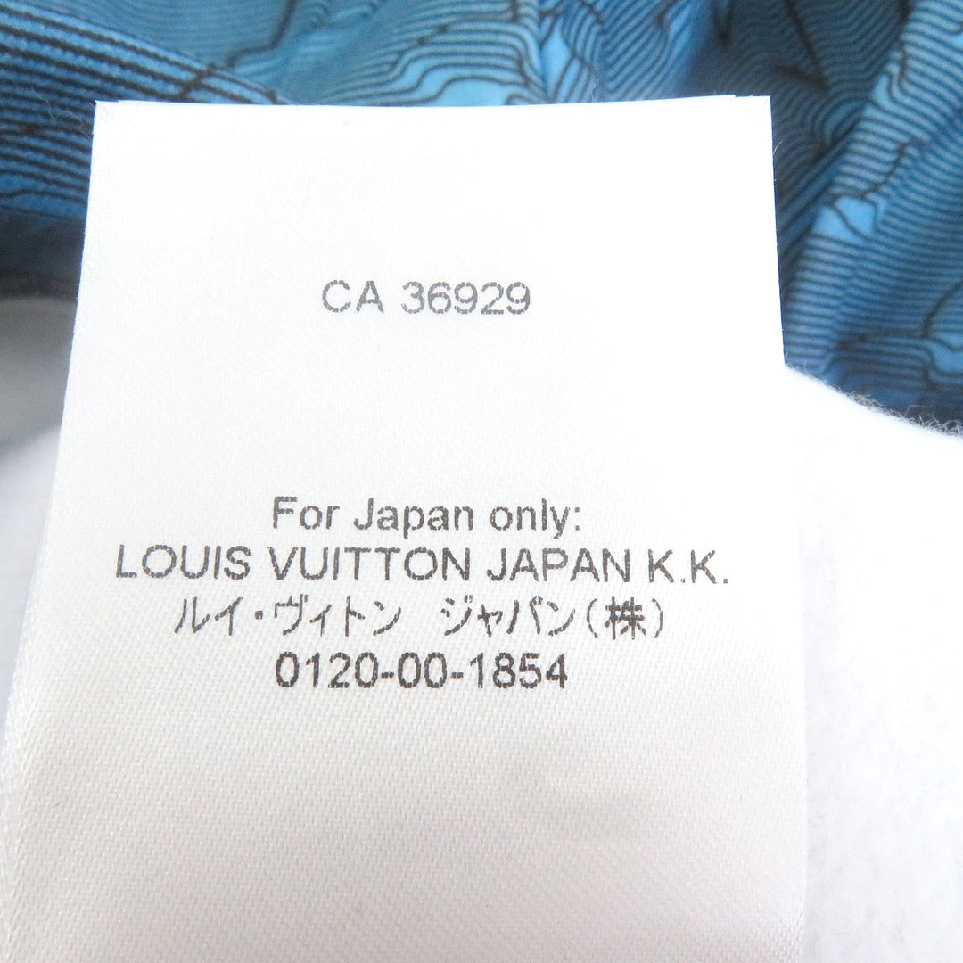 新品 LOUIS VUITTON パーカー 3Dモノグラム オールオーバープリント プルオーバー ライトブルー