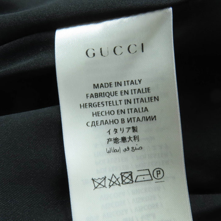 素晴らしい GUCCI コート ロゴボタン ロング丈 ブラック ウール レディース 38 455739