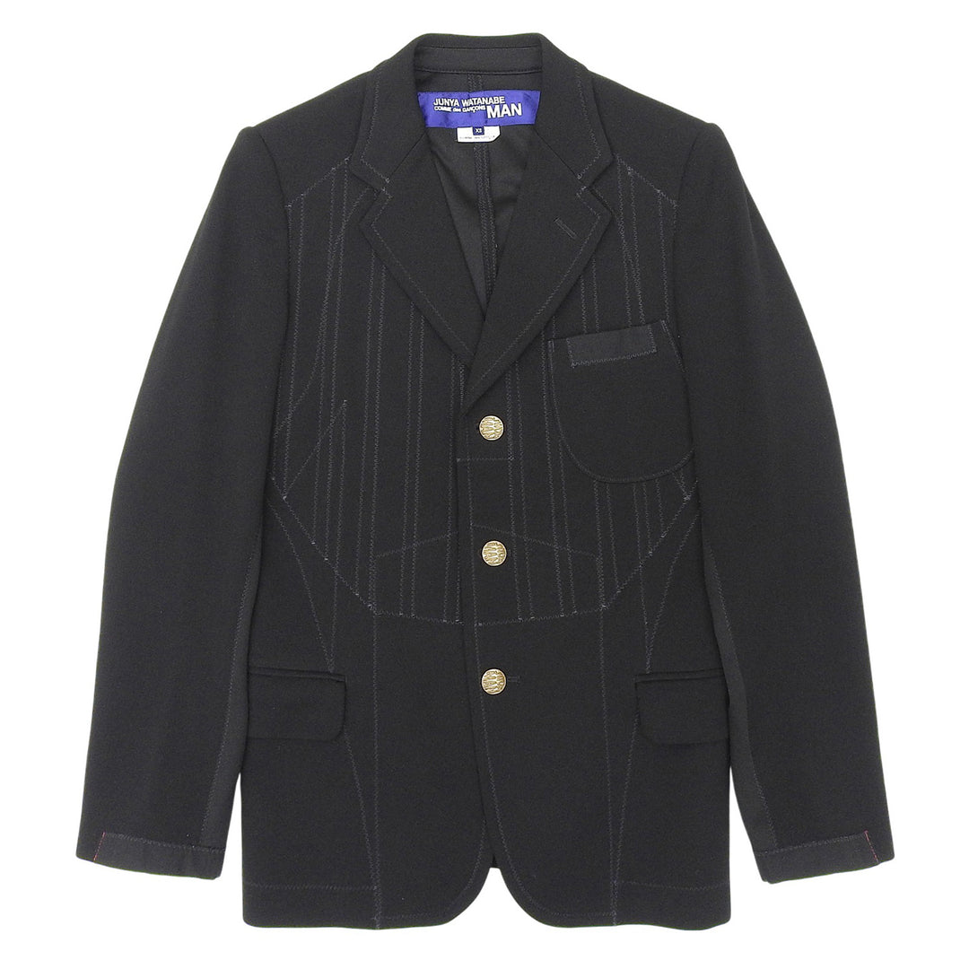 Excellent JUNYA WATANABE MAN COMME des GARCONS Jacket black mens XS WG-J009