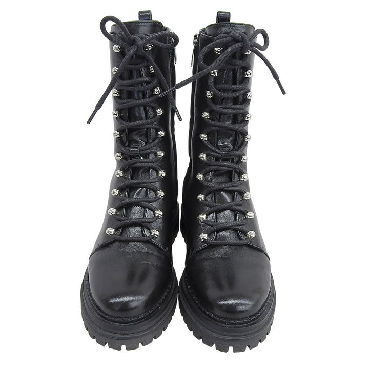 Great Sergio Rossi boots SR JOAN black leather Women 36.5 92020