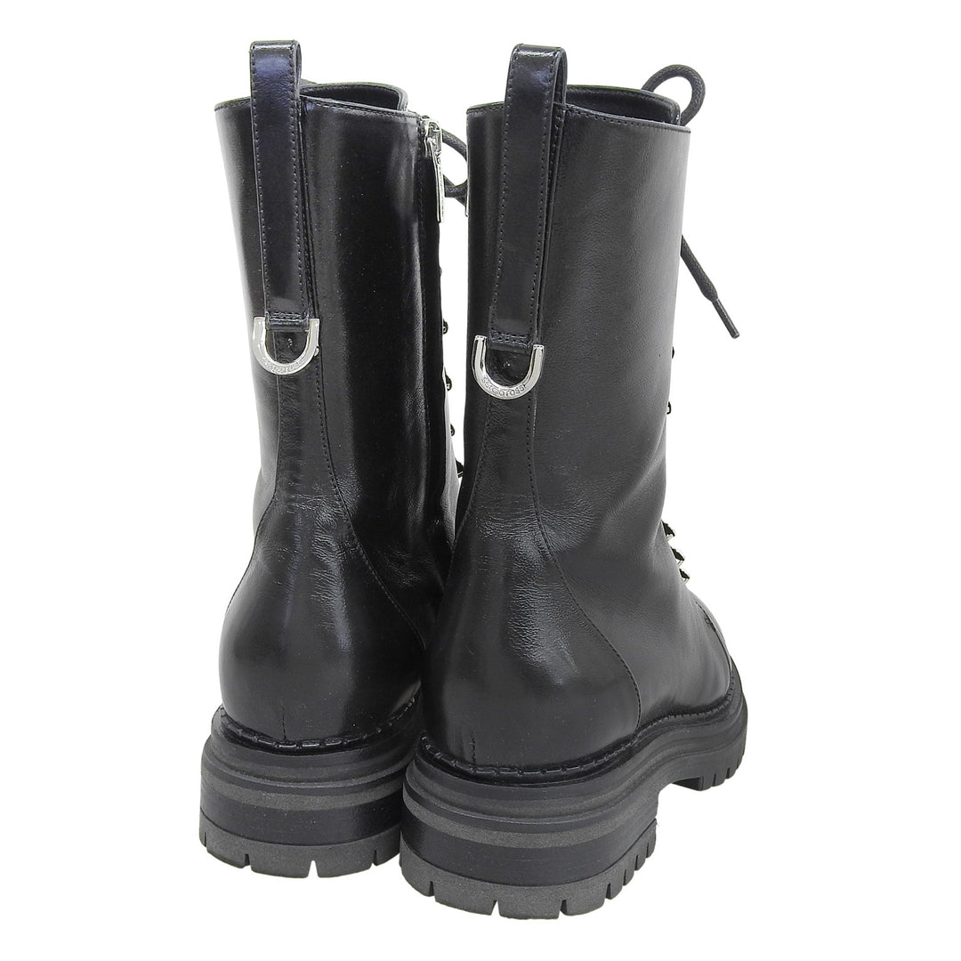 Great Sergio Rossi boots SR JOAN black leather Women 36.5 92020