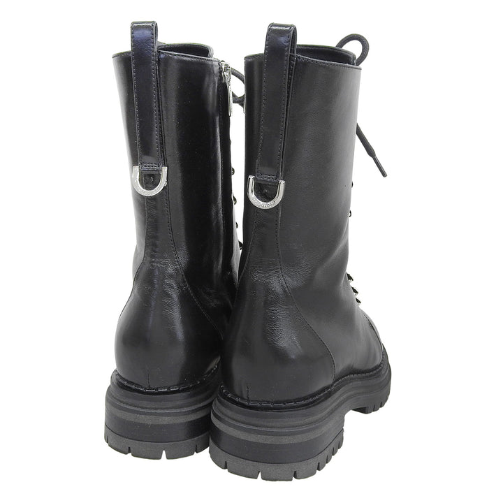 Great Sergio Rossi boots SR JOAN black leather Women 36.5 92020