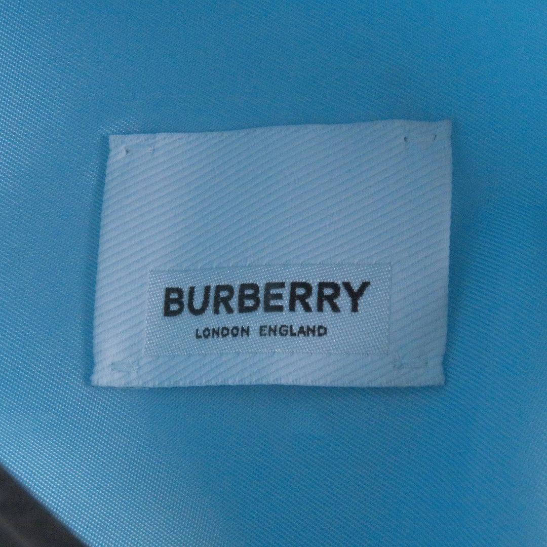 新品BURBERRYパーカー ホースロゴ ラバーパッチ プルオーバー アノラック ライトブルー