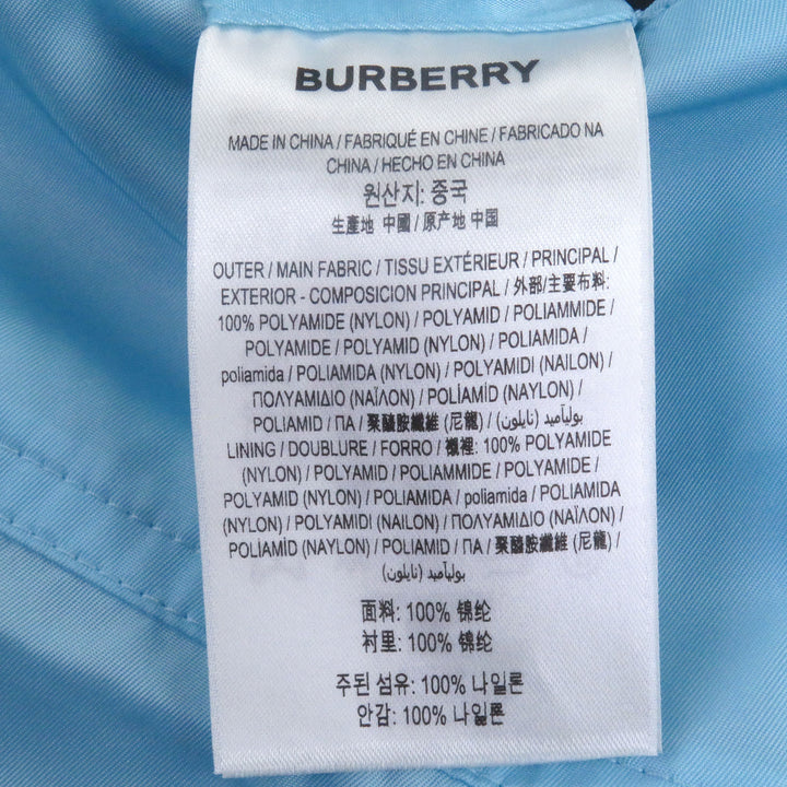 新品BURBERRYパーカー ホースロゴ ラバーパッチ プルオーバー アノラック ライトブルー
