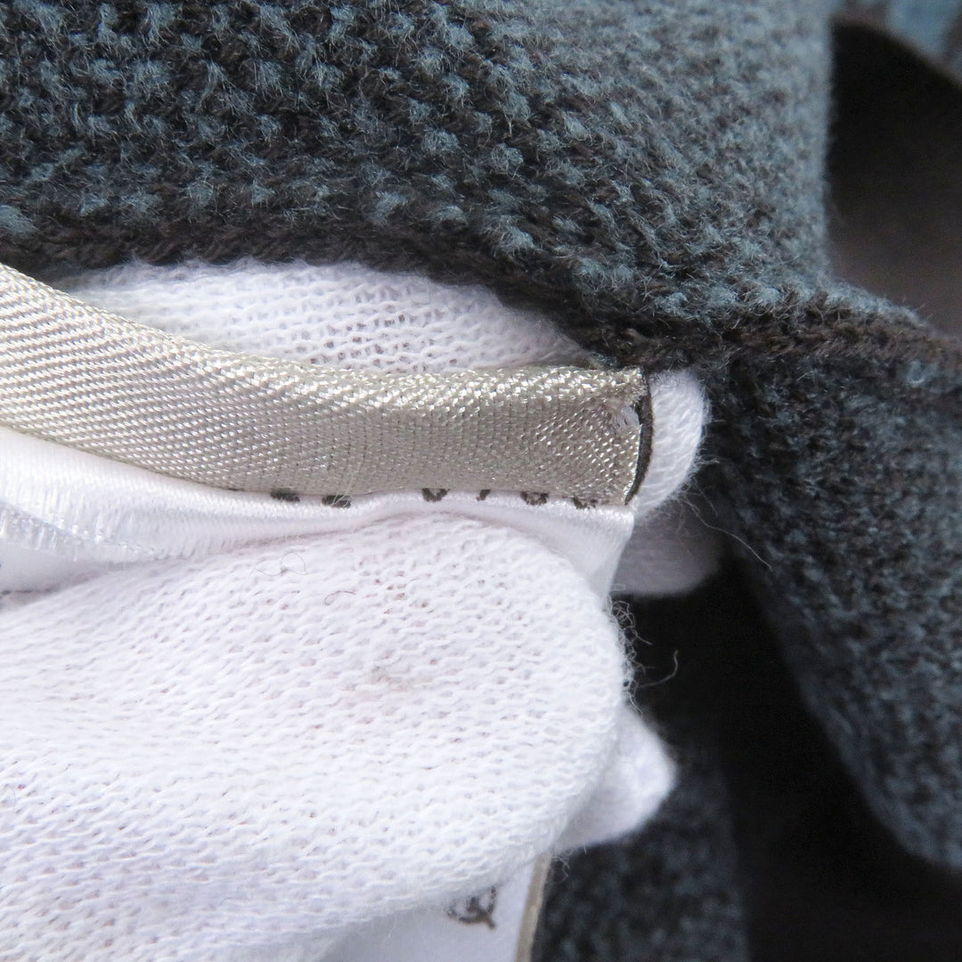 素晴らしいHERMESニットオールオーバープリントタートルネックブラウンヘアメンズS