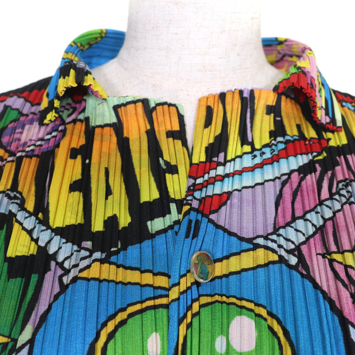 Excellent PLEATS PLEASE T-shirt American comic long sleeves 4 PP91-JK042
