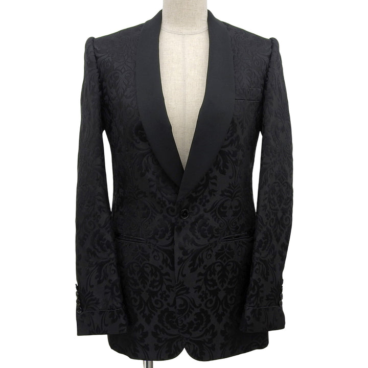 Excellent RALPH LAURENPURPLE LABEL tailored jacket Jacquard black silk Women 0