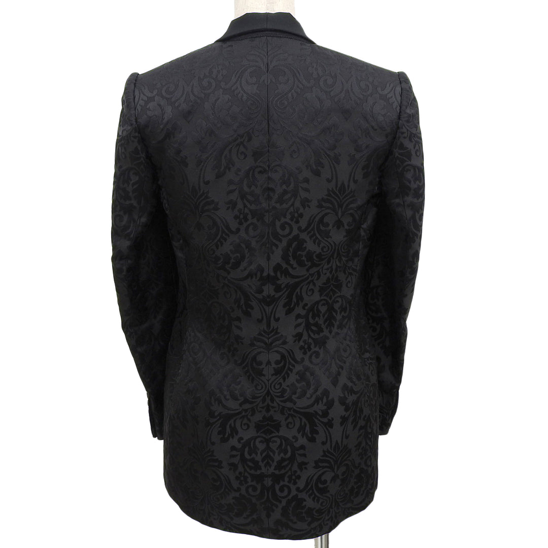 Excellent RALPH LAURENPURPLE LABEL tailored jacket Jacquard black silk Women 0