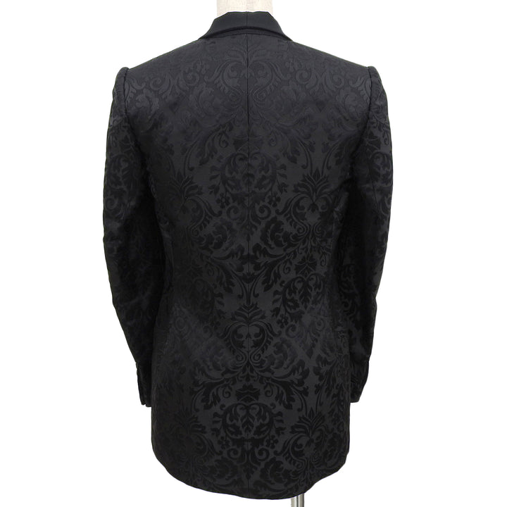 Excellent RALPH LAURENPURPLE LABEL tailored jacket Jacquard black silk Women 0