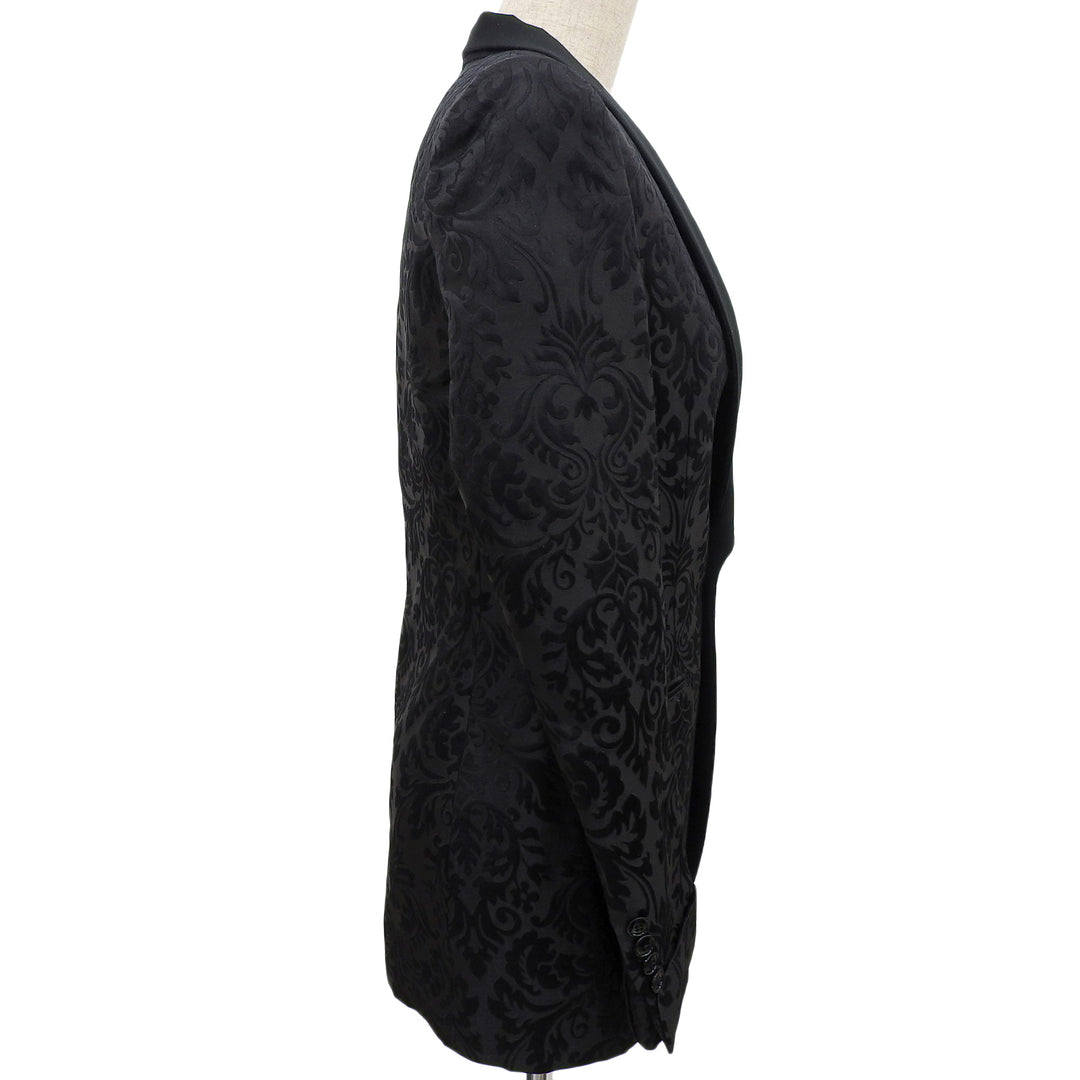 Excellent RALPH LAURENPURPLE LABEL tailored jacket Jacquard black silk Women 0