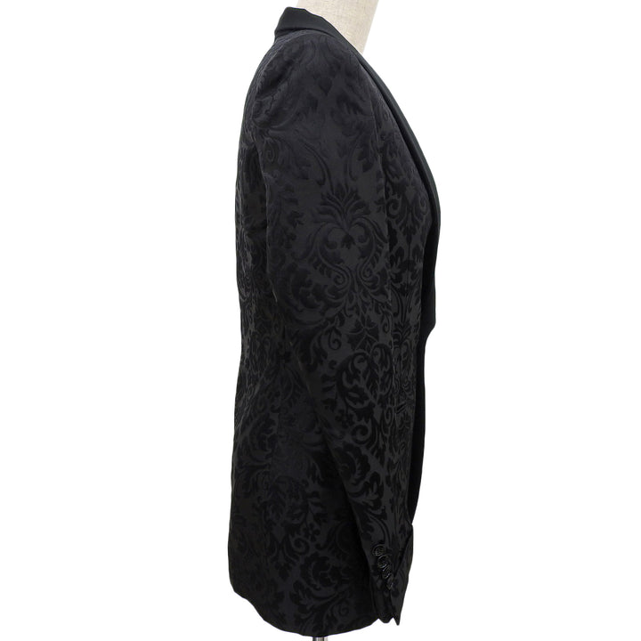 Excellent RALPH LAURENPURPLE LABEL tailored jacket Jacquard black silk Women 0