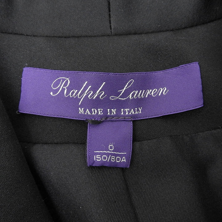 Excellent RALPH LAURENPURPLE LABEL tailored jacket Jacquard black silk Women 0