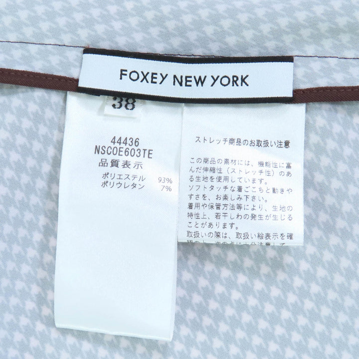 Pristine FOXEY NEW YORK coat Coat Rainy Walk Brown polyester Women 38 44436