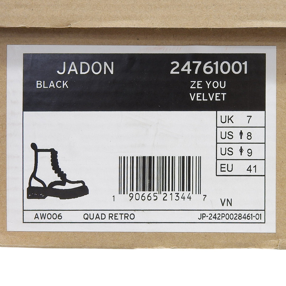 Pristine Dr.Martens short boots JADON Velvet Platform Boots 8 holes 24761001