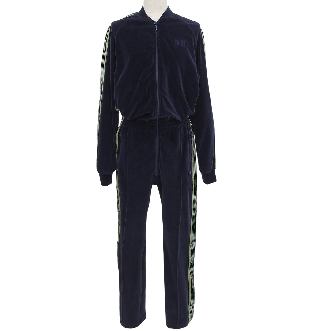 Great Needles jumpsuit TRACK JUMP SUIT Navy cotton Women XS LQ537