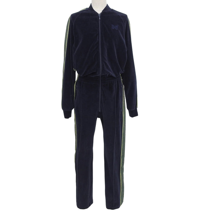 Great Needles jumpsuit TRACK JUMP SUIT Navy cotton Women XS LQ537