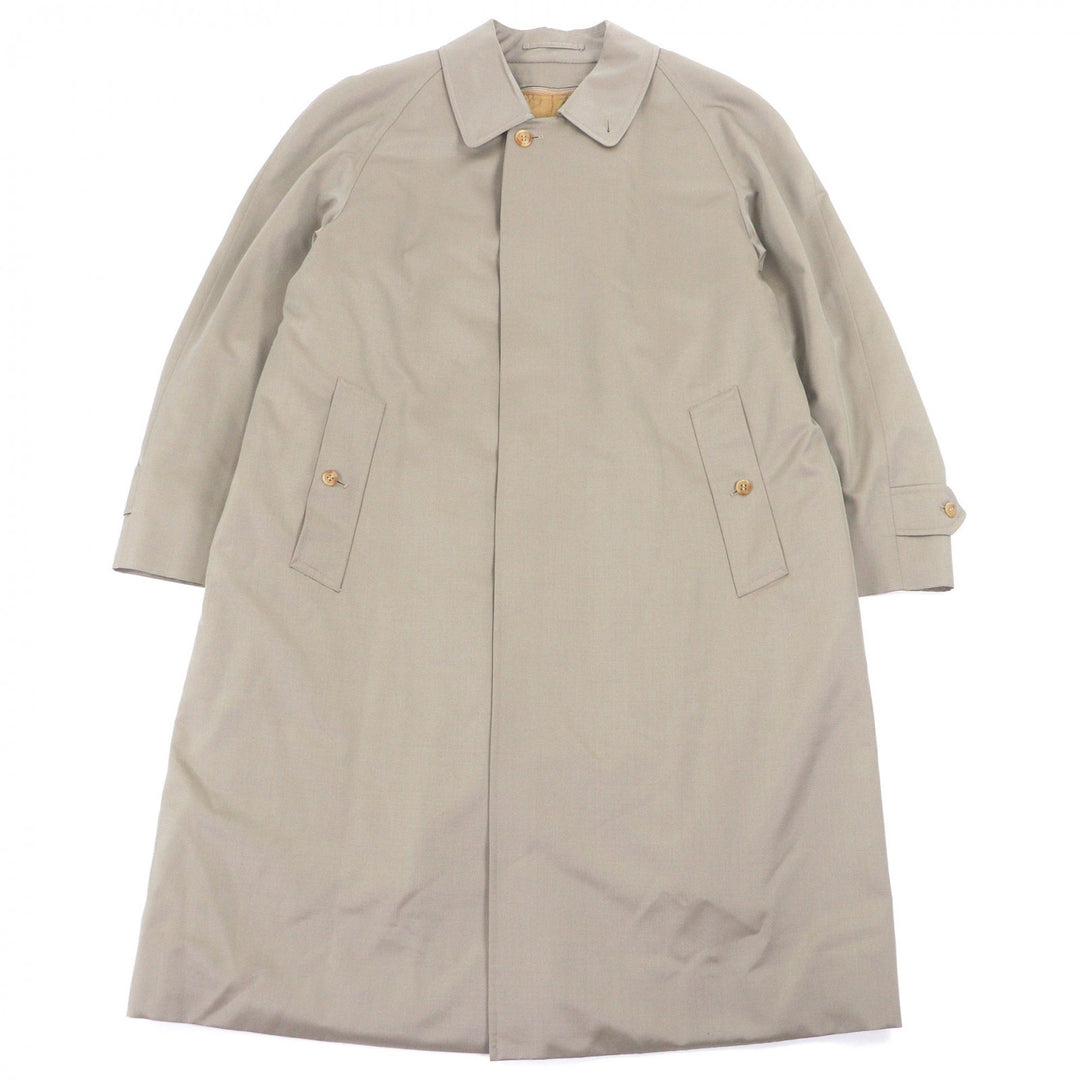 Great Burberrys coat Nova Check Pattern with cashmere liner khaki silk mens