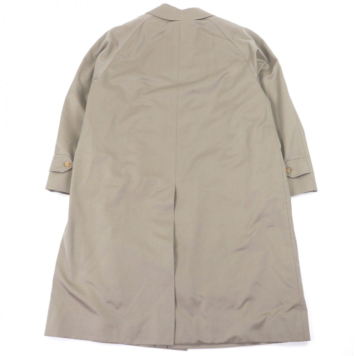 Great Burberrys coat Nova Check Pattern with cashmere liner khaki silk mens