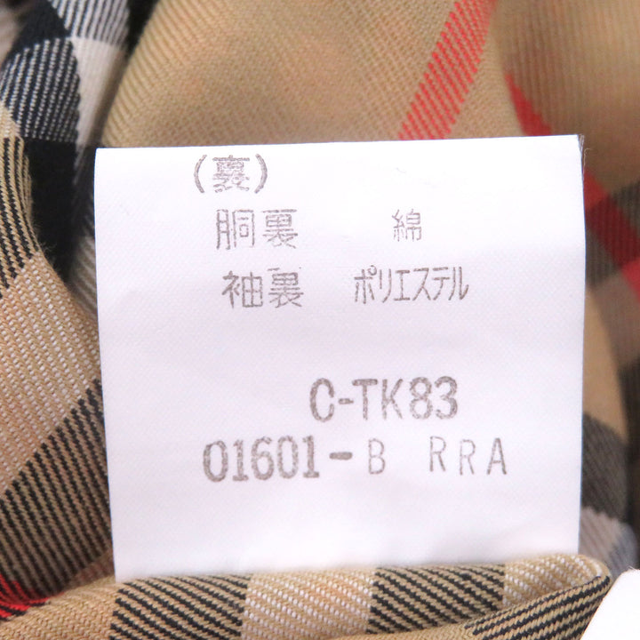 Great Burberrys coat Nova Check Pattern with cashmere liner khaki silk mens