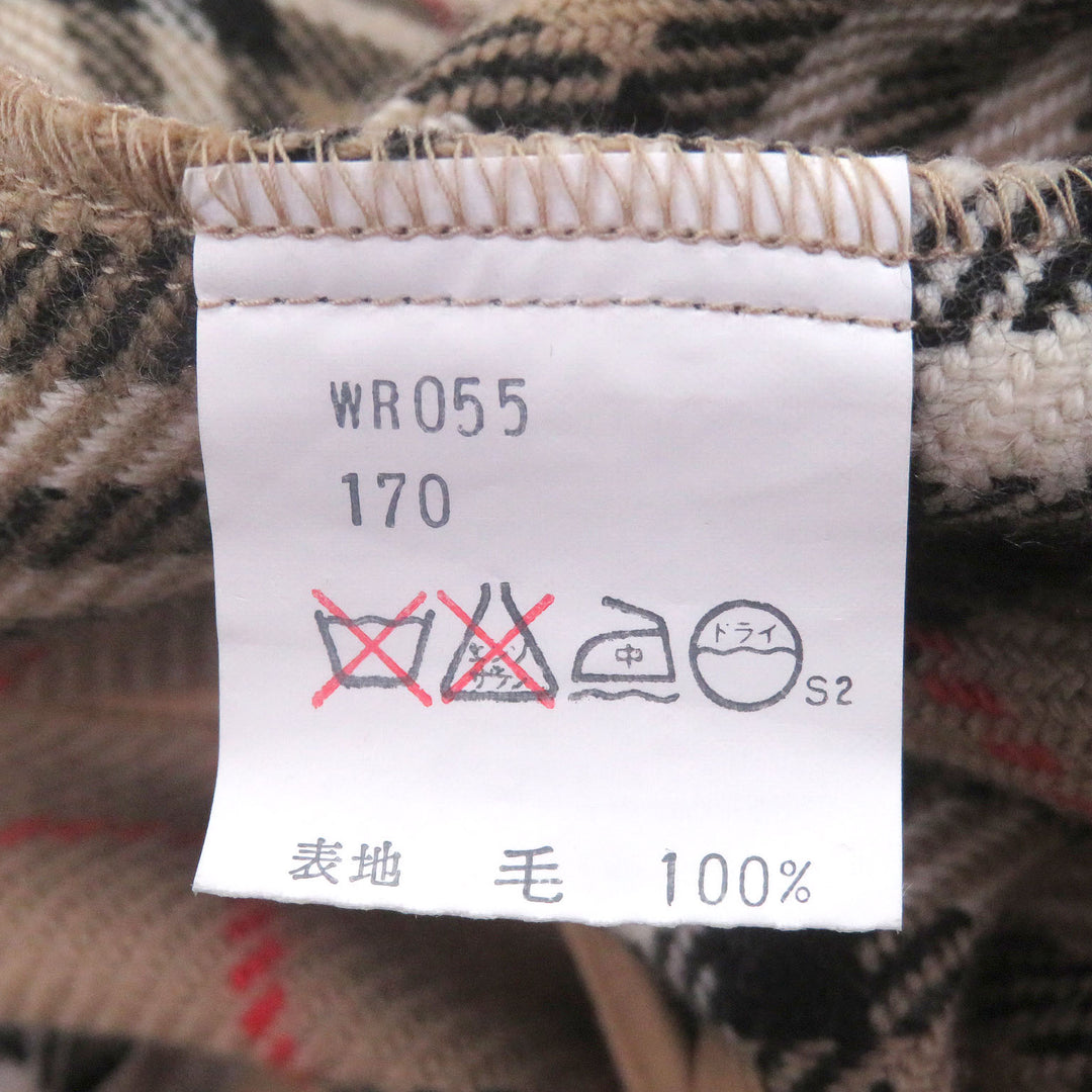 Great Burberrys coat Nova Check Pattern with cashmere liner khaki silk mens