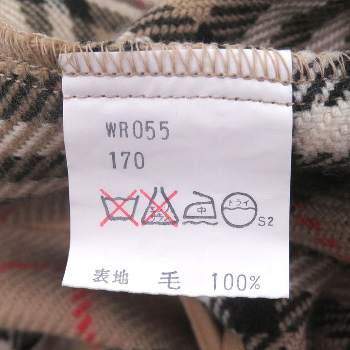 Great Burberrys coat Nova Check Pattern with cashmere liner khaki silk mens