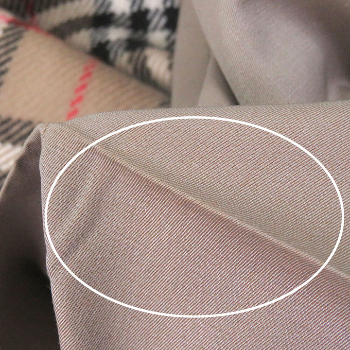 Great Burberrys coat Nova Check Pattern with cashmere liner khaki silk mens