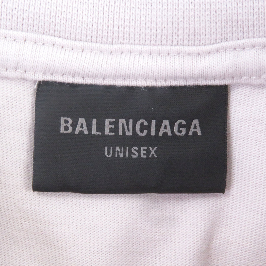 素晴らしい BALENCIAGA 半袖Tシャツ VALENTINE CD Tシャツ グレー