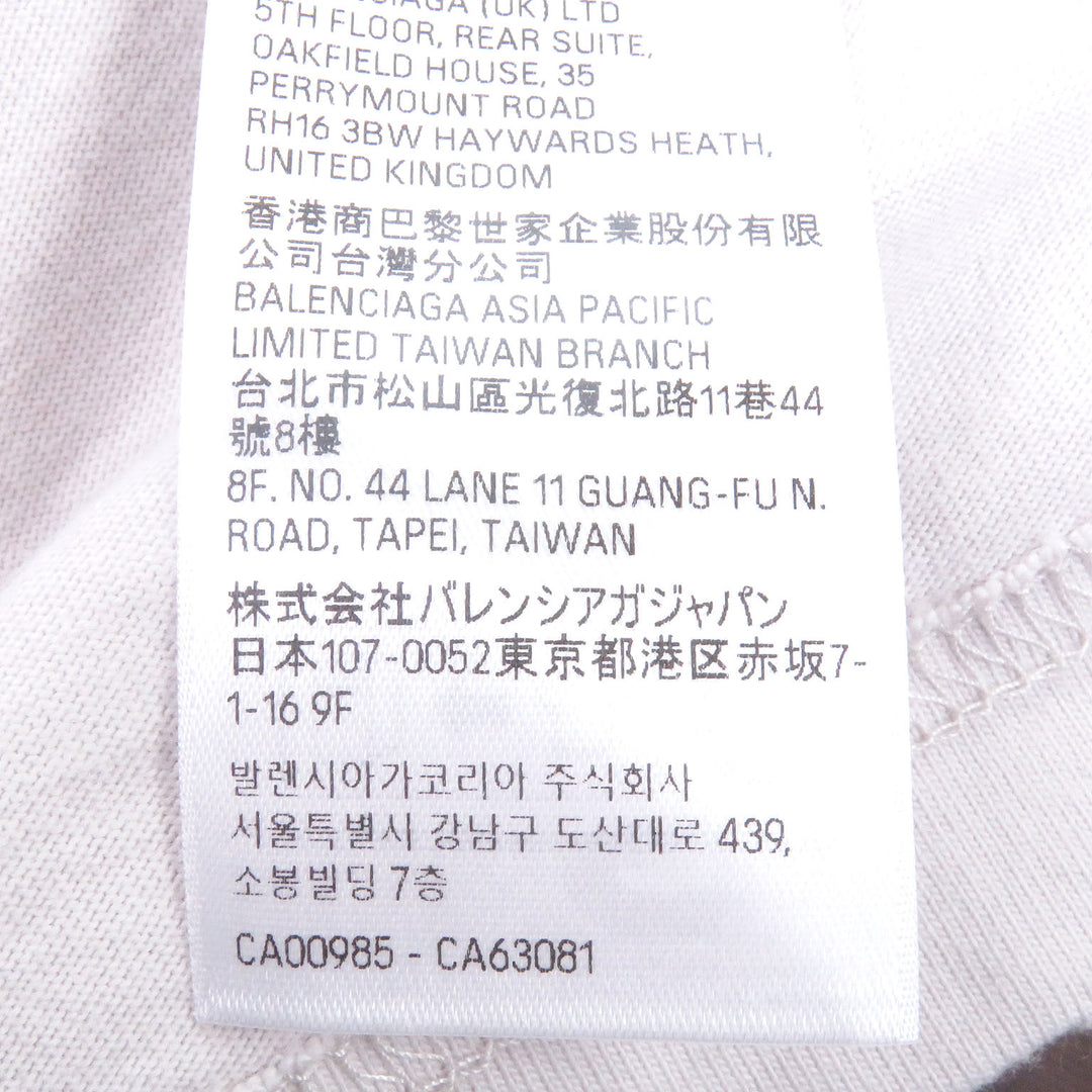 素晴らしい BALENCIAGA 半袖Tシャツ VALENTINE CD Tシャツ グレー