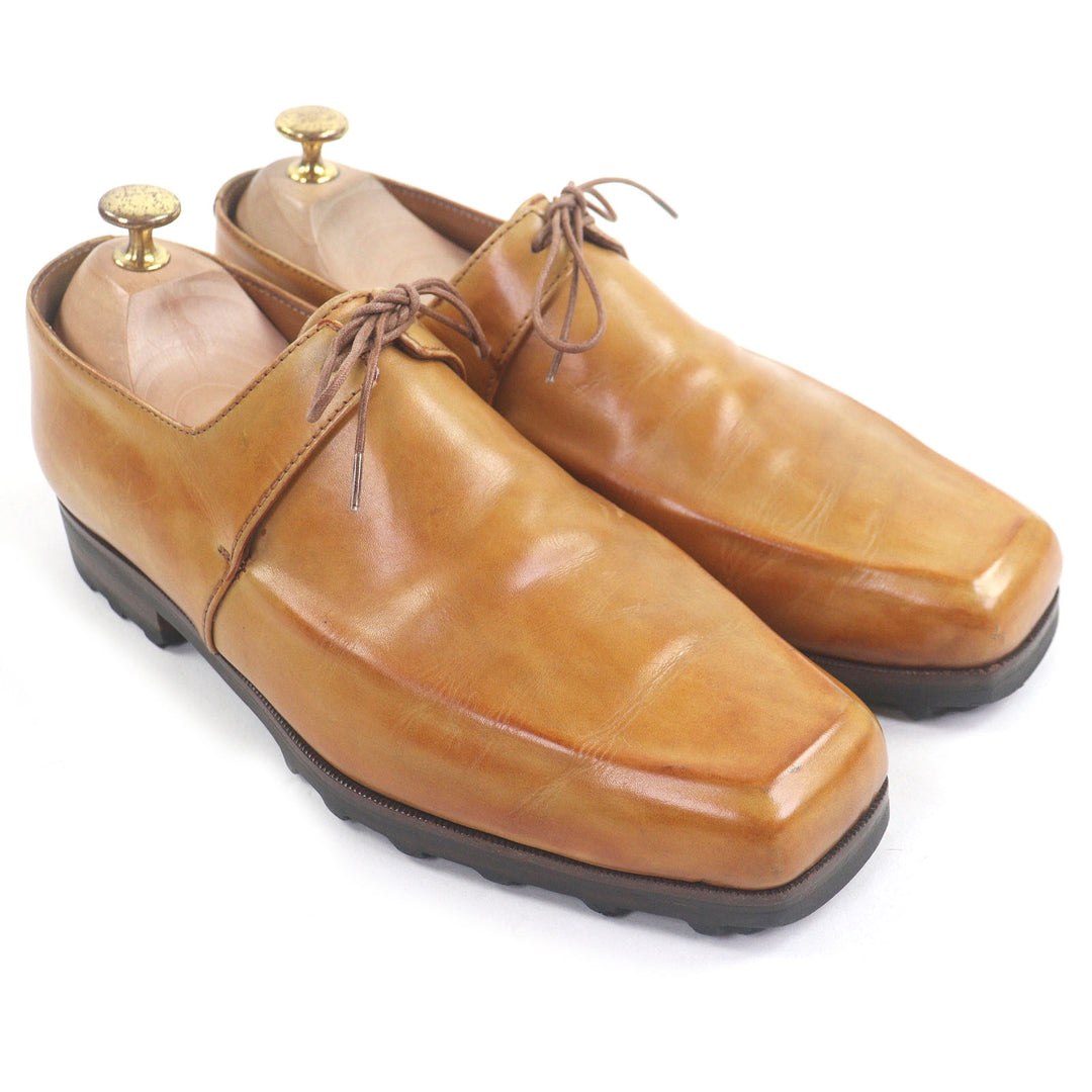 Great Berluti Dress shoes Ultima Olga period patina square toe light b