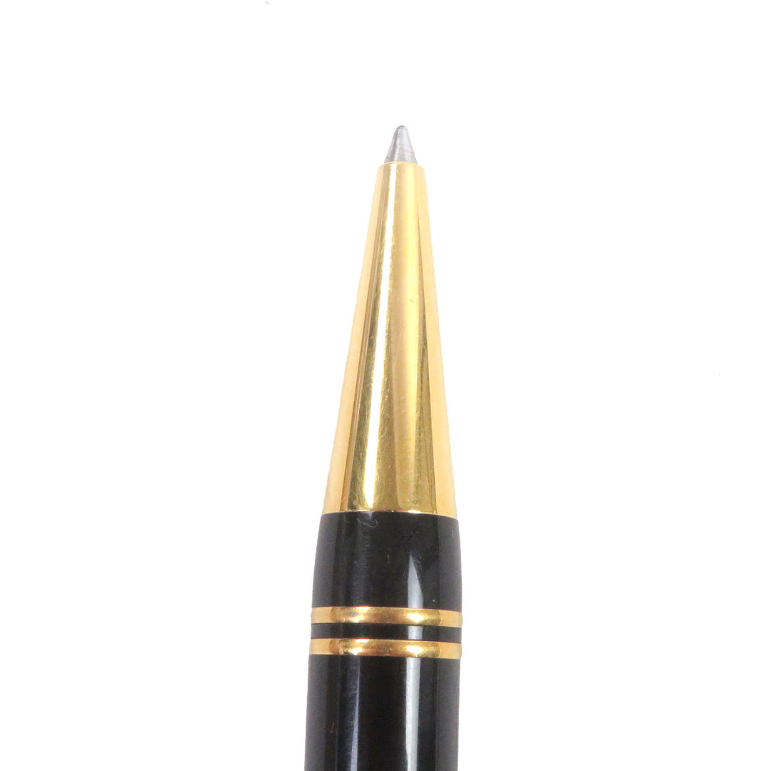 Very Good PARKER Ballpoint pen Duo Field Black GT Twist type Black gold