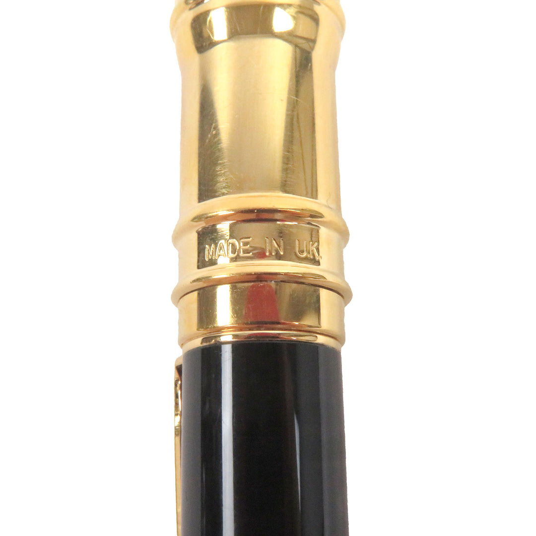 Very Good PARKER Ballpoint pen Duo Field Black GT Twist type Black gold