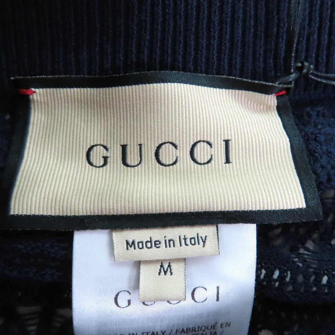 新品 GUCCI スカート ダークネイビー コットン レディース M 743289