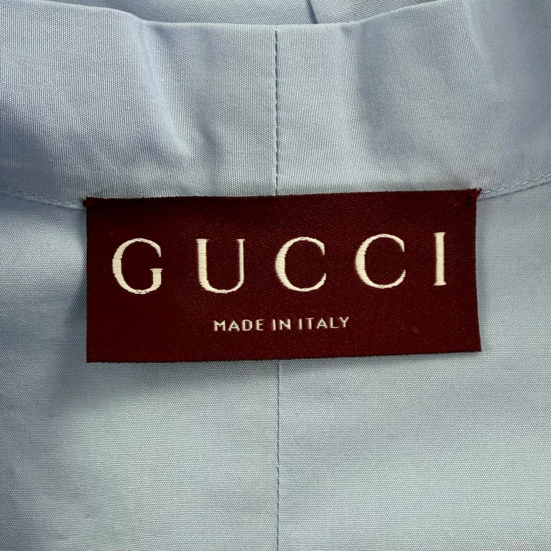 Excellent GUCCI Short sleeve shirt Blue cotton Women 36 788835
