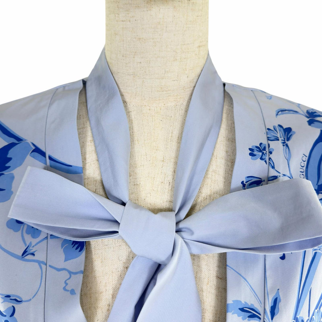 Excellent GUCCI Short sleeve shirt Blue cotton Women 36 788835