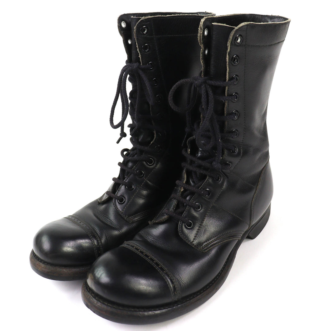Very Good CORCORAN boots 12-hole jump boots military boots black leather mens