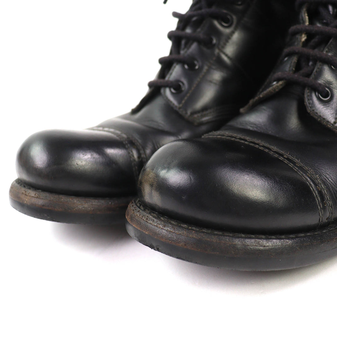 Very Good CORCORAN boots 12-hole jump boots military boots black leather mens